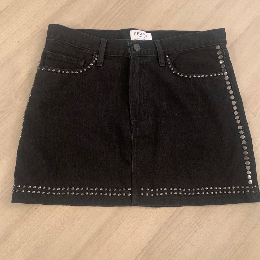 Frame Studded Mini Skirt